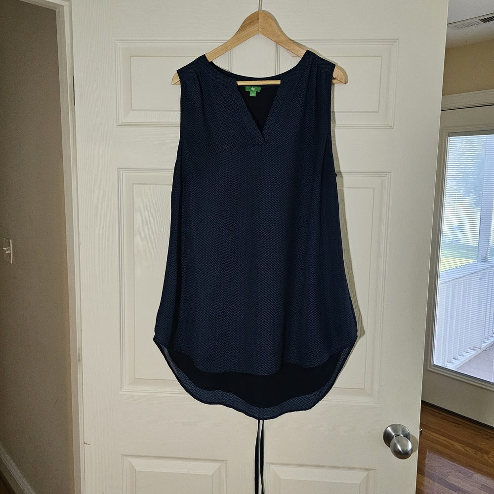 Dip Navy V-Neck Tank Top